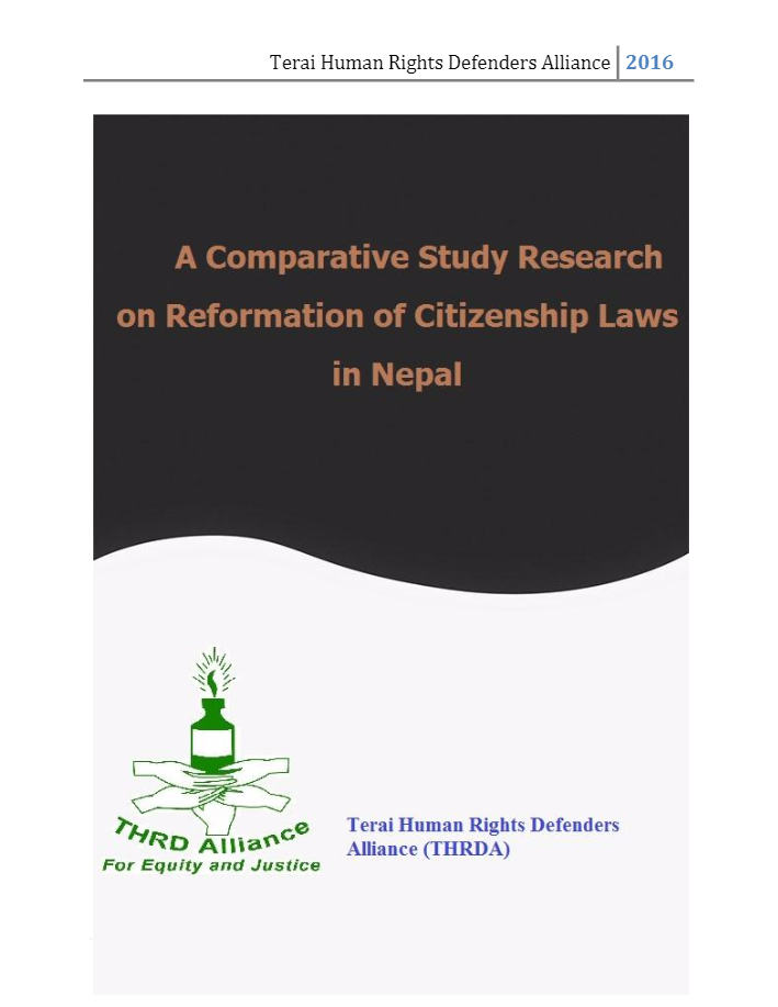 A Study on Reformation of Citizenship Laws in Nepal