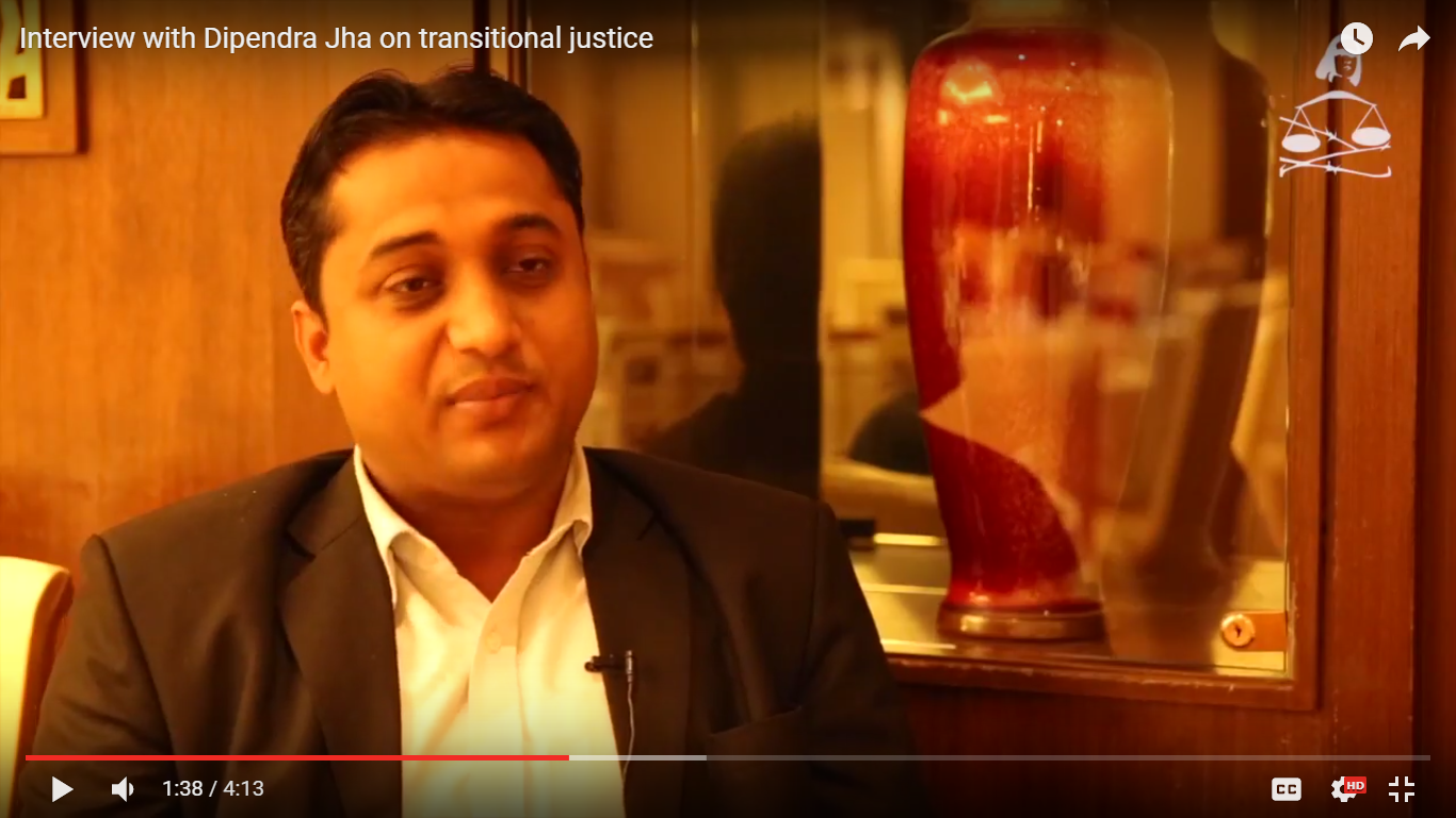 Interview with Dipendra Jha on Transitional Justice
