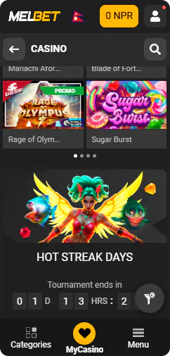 Slots at Melbet Casino